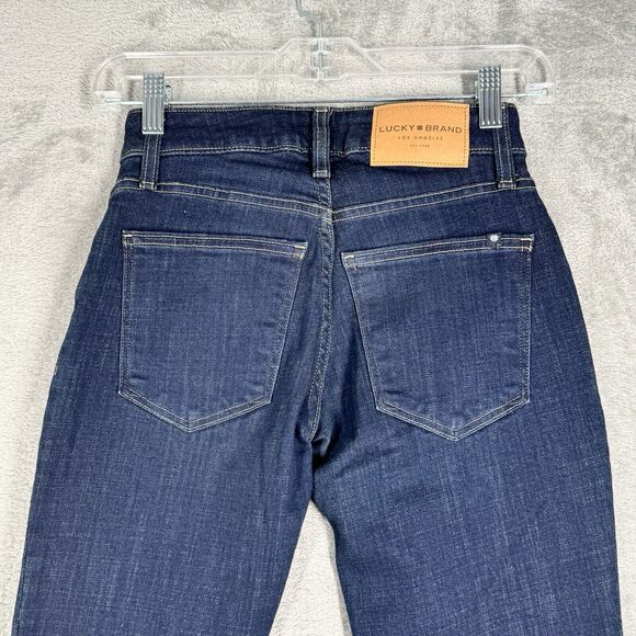 Lucky Brand Jeans Women 0 25 Blue Low Rise Skinny Lolita Casual Fading Whiskers - Picture 5 of 10